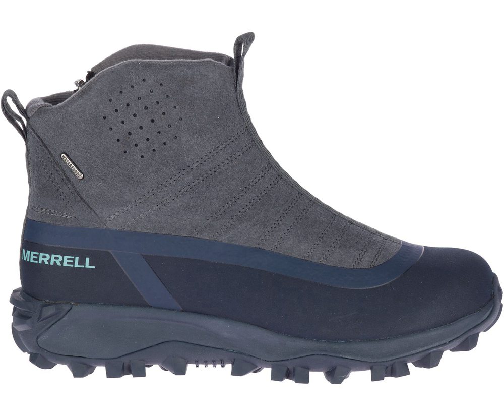 Botas Senhora - Merrell Thermo Snowdrift Zip Mid Shell - Cinzentas - WBN129706